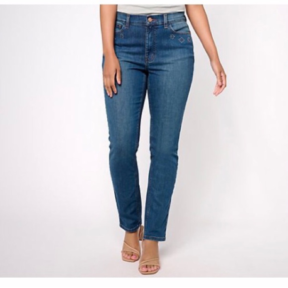Canyon Retreat denim straight leg jeans